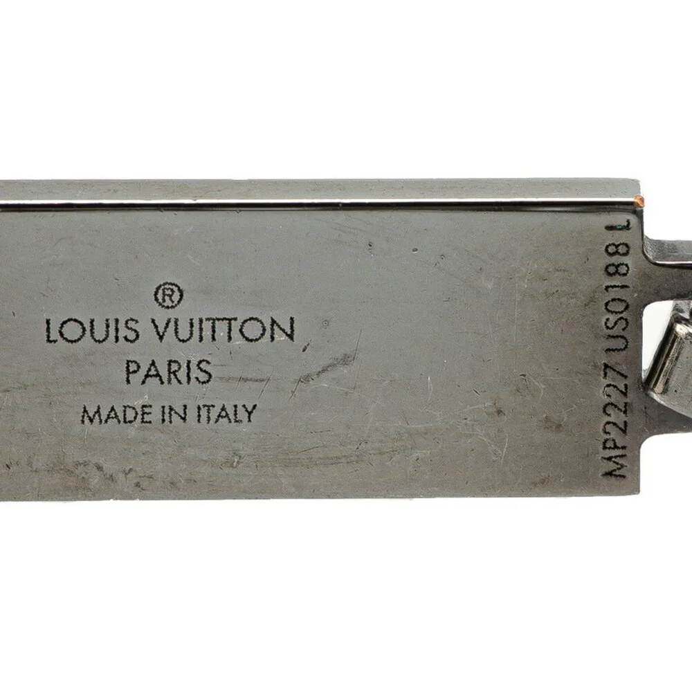 LOUIS VUITTON Silver Damier Charm Bracelet